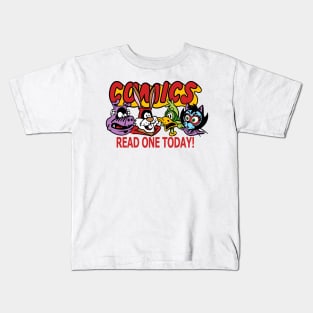 Comics Read One Today (Funny Animals Edit.) Kids T-Shirt